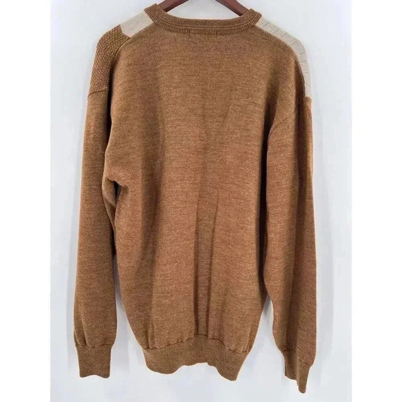 VINTAGE Lou Graham Refined V Neck Geometric Sweater Measures Size LARGE EUC - Picture 2 of 9